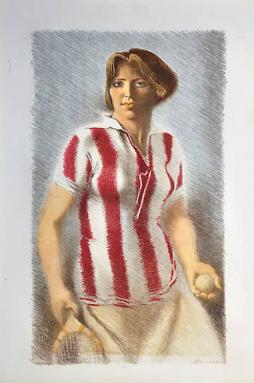 Александр Самохвалов. «Девушка в футболке». 1930-е годы 