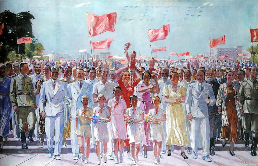 Александр Дейнека. «Стахановцы». 1938 год 