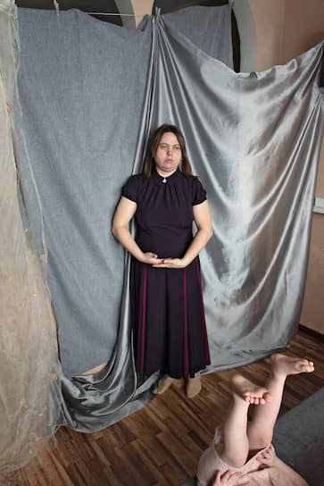 «Пространство у нас небольшое, для фотосессий использую занавески»  