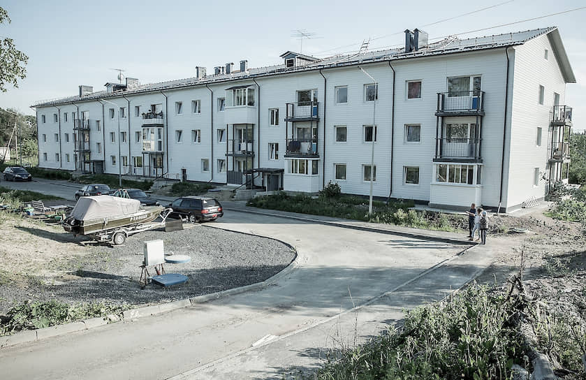 Дом на улице Пушкина, куда хотят переселить Нину Викторовну. Дом построен в низине в болотистой местности