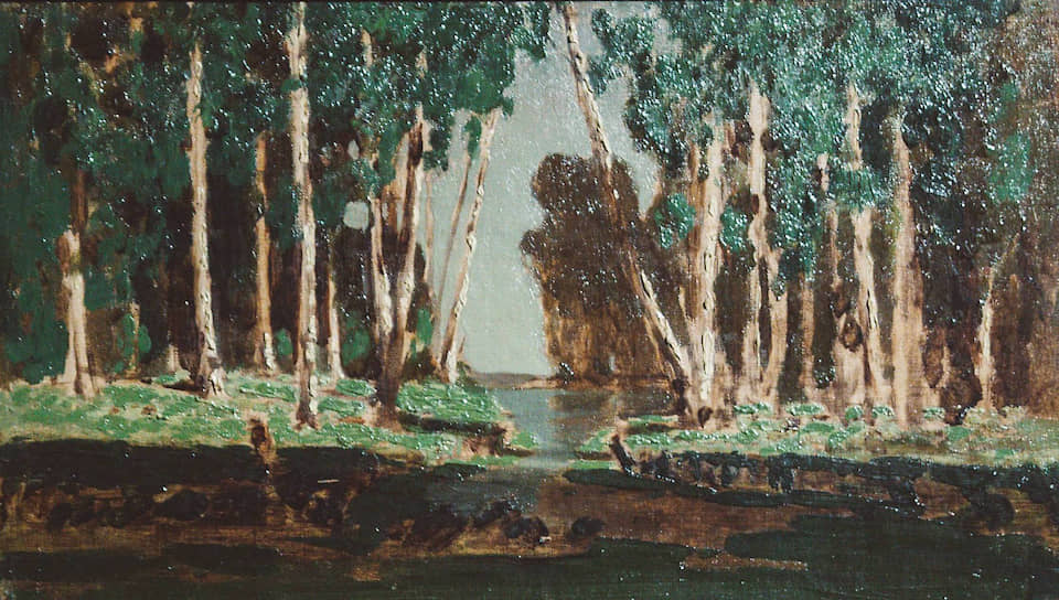Архип Куинджи. «Березовая роща». Эскиз. 1870-е годы