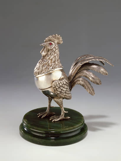 Чернильница в виде петуха. 1899–1908 годы. Фирма К. Фаберже