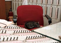 Интерьеры диспетчерской на ул. Авиамоторная: место у пульта