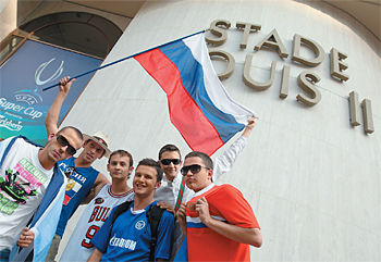 Российские болельщики снова в Европе