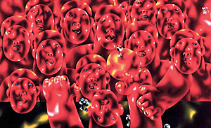 Олег Целков. «Христос и двенадцать апостолов. Тайная вечеря»