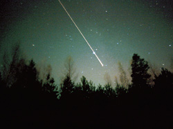 Редкий кадр: падение болида. Этот «подарок» полностью сгорел в атмосфере