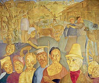 Борис ГРИГОРЬЕВ (1886-1939) «Лики России» 1 500 000-2 000 000 ф. ст.