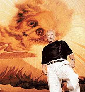 Зураб Церетели в храме собственной работы