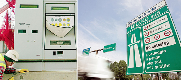 При выборе дизайна для обустройства российских платных дорог в расчет будет браться чужой опыт. Так что платежные автоматы могут походить на английские, а указатели - на итальянские 