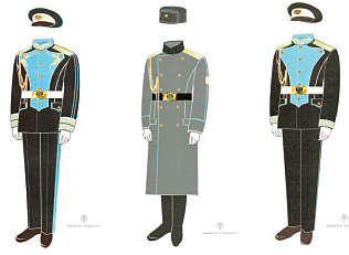 У летчиков в форме, как и положено, много небесных оттенков