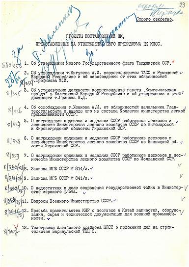 Проект постановления ЦК без сталинской резолюции