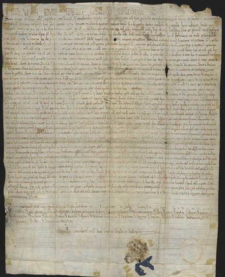 "Великая хартия Шампани", 1114 г, копия XVIII века