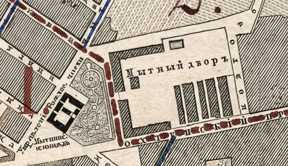Фрагмент плана столичного города С.-Петербурга, 1860 г. 