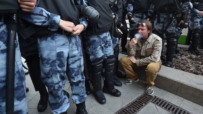 «Здесь огромное количество полиции»