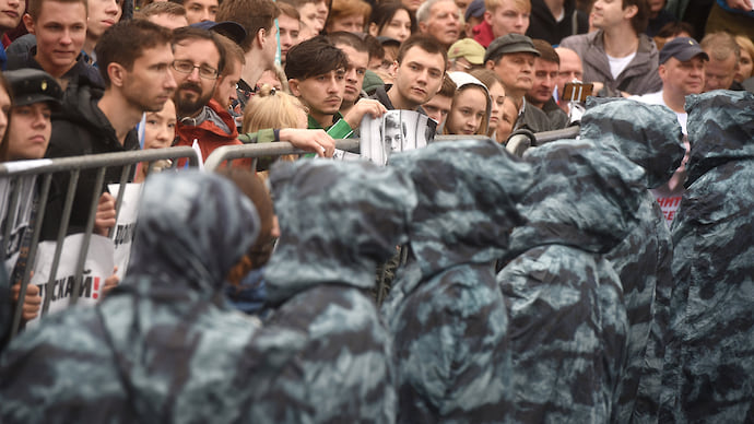 «Полицейских в центре города очень много»