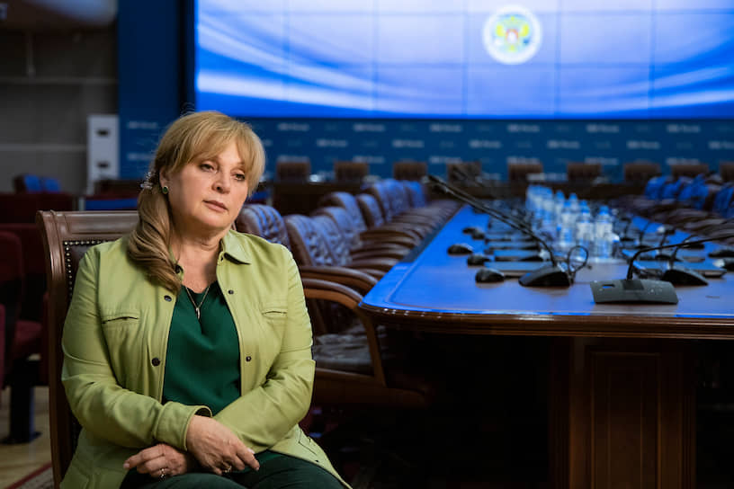 Глава ЦИКа Элла Памфилова во время интервью Аssociated Press 