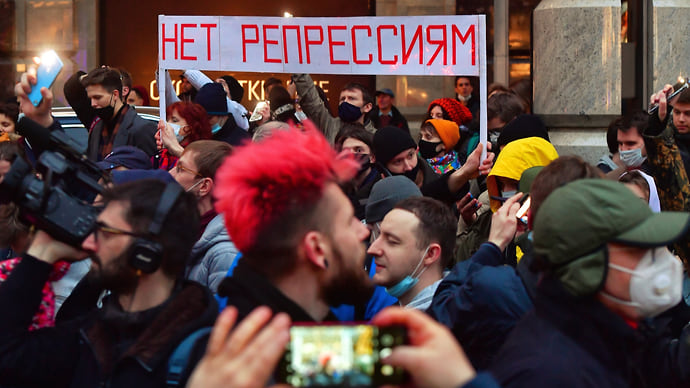 Участники акции сменили дислокацию