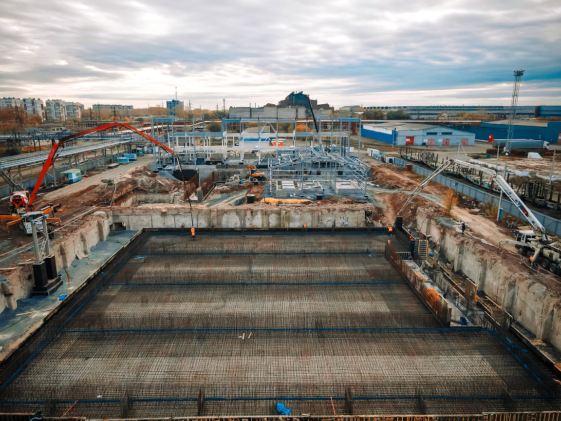 Строительство комплекса AQA Баланс, октябрь 2022 года
