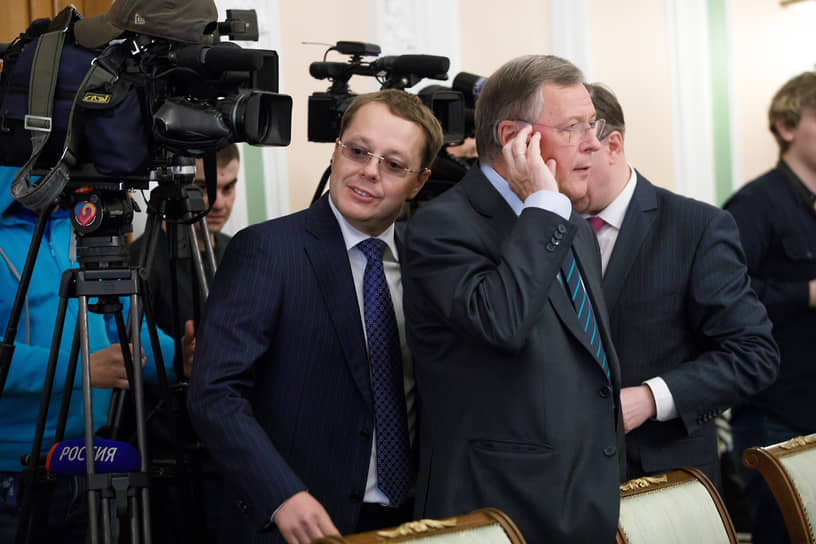 Слева депутат Госдумы Лев Ковпак 