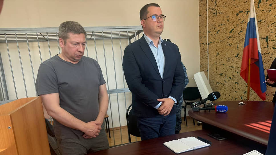Виктор Солдатов во время суда 