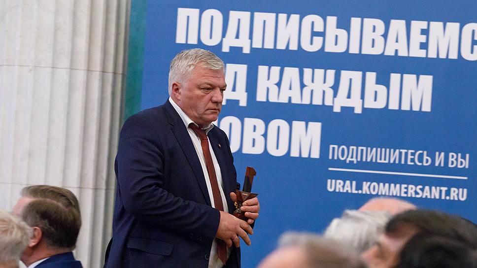 Церемония вручения "Премии №1" в Доме Севастьянова. Исполнительный директор корпорации "Уралвагонзавод" Владимир Рощупкин