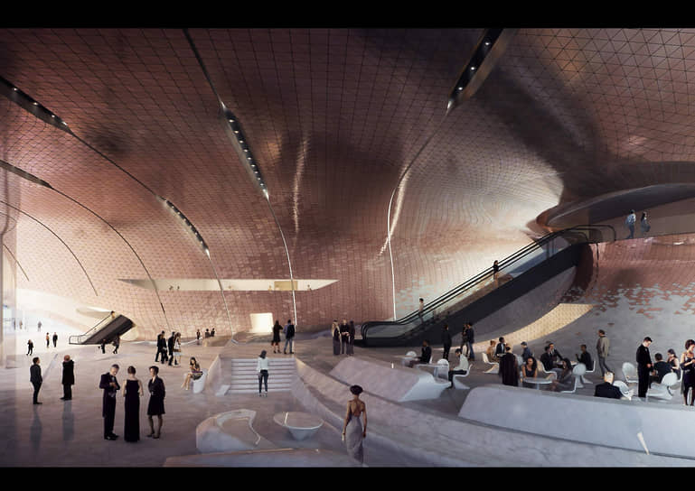 Проект нового концертного зала свердловской филармонии, разработанный бюро Zaha Hadid Architects 