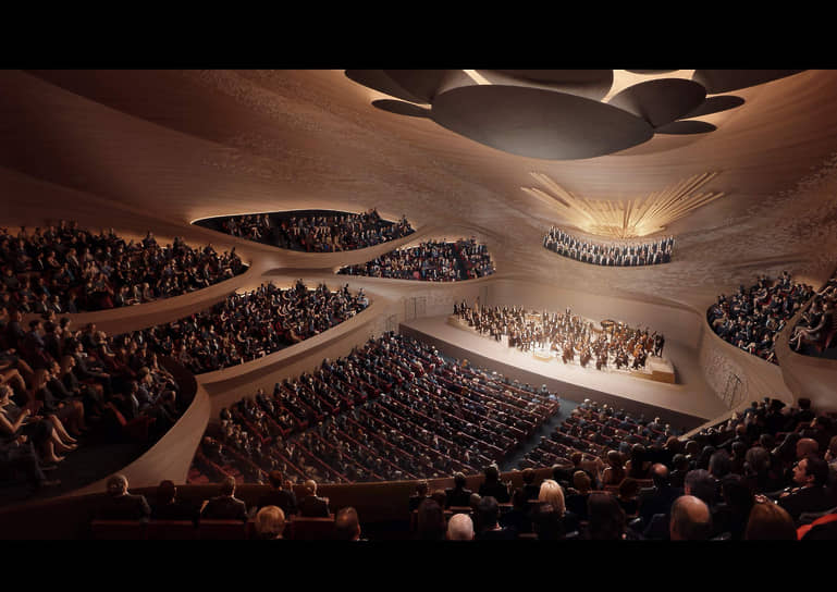 Проект нового концертного зала свердловской филармонии, разработанный бюро Zaha Hadid Architects 