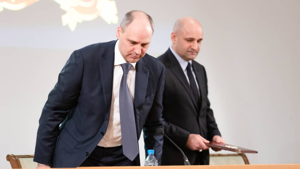 Денис Паслер и уральский полпред Артем Жога 