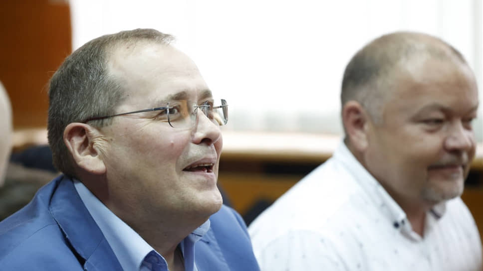 Андрей Кислицын и Павел Мякишев во время заседания суда