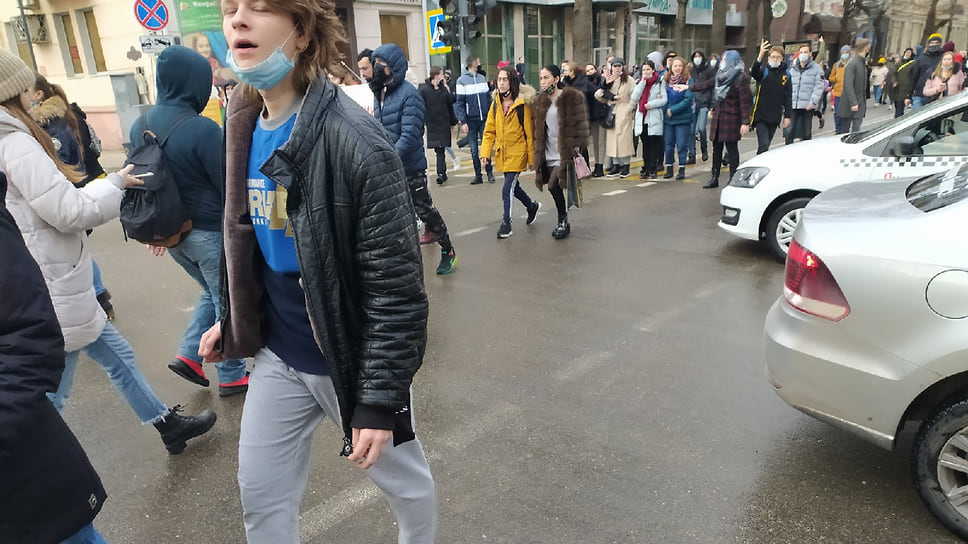 В митинге принимали участие студенты