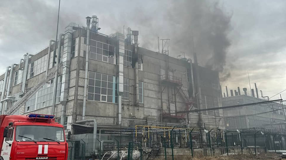 Пожар в промзоне Дзержинска