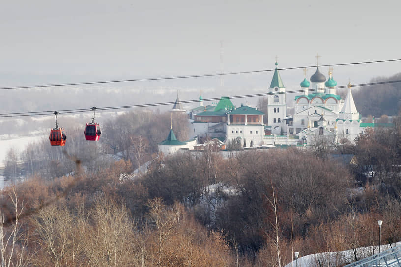 Канатная дорога и Печерский монастырь