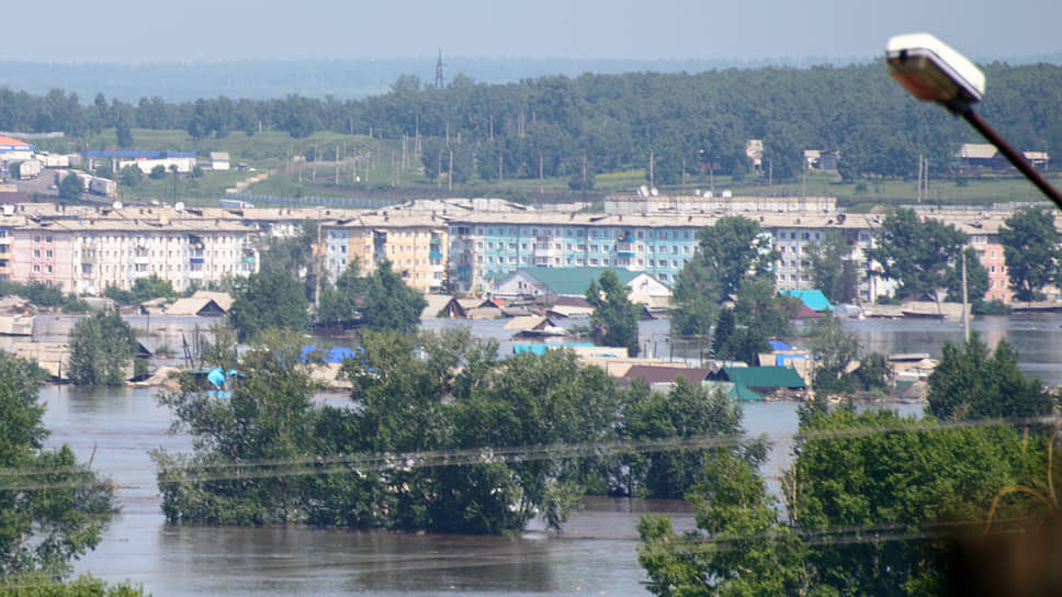 Последствия наводнения в городе Тулун Иркутской области
