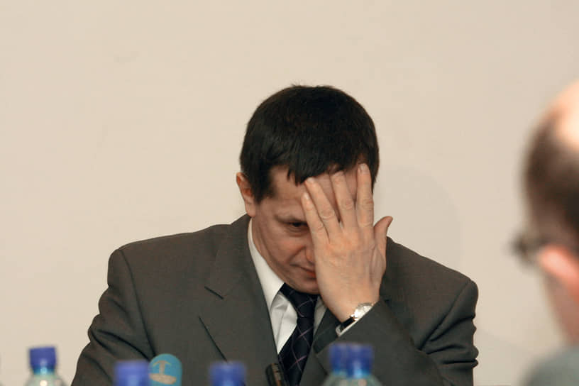Юрий Трутнев дослужился до главы региона. На пресс-конференции «Пермская область: расширение межрегиональных и зарубежных контактов. Презентация в МИД РФ», 2002 год. 