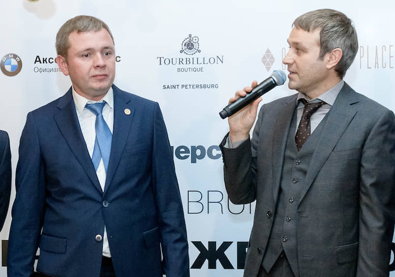 Руководитель Балтийского филиала ООО "Татнефть-АЗС-Запад" Айдар Хабибуллин и руководитель офиса «Пепеляев Групп» в Санкт-Петербурге Сергей Спасеннов 