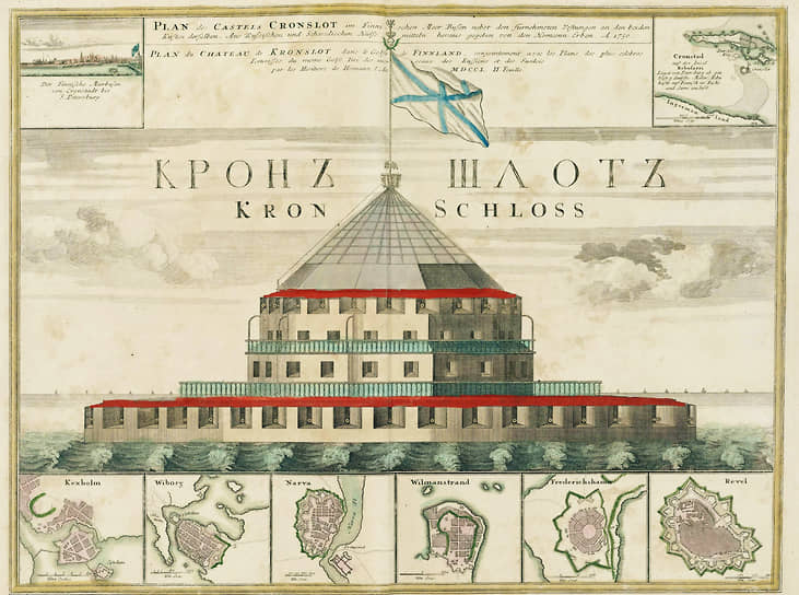 План крепости Кронштадт (Кроншлот) 