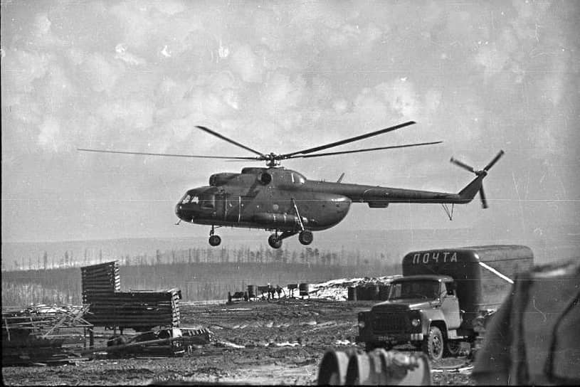 1974 год. Иркутская область. Доставка почты вертолетом 