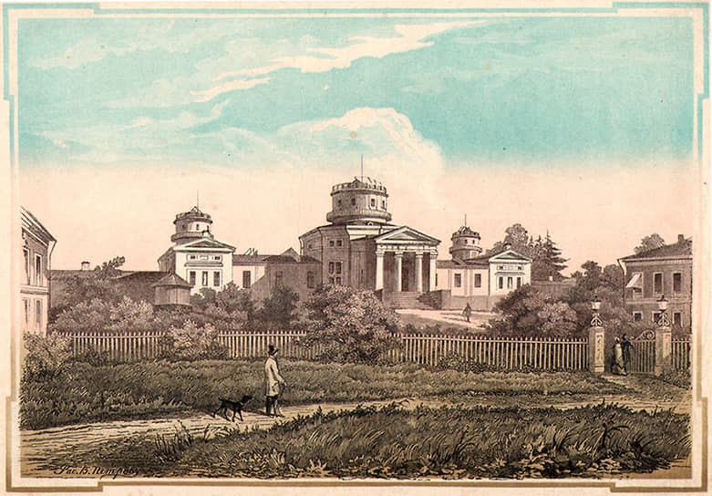 Пулковская обсерватория в 1855 году 