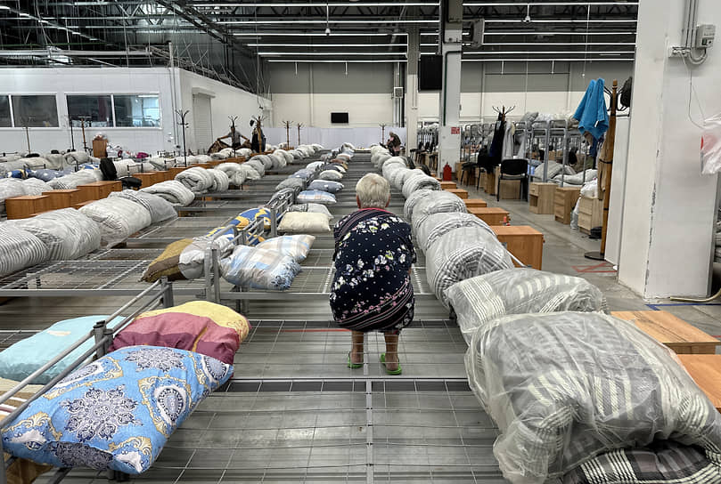 Пункт временного размещения беженцев из Курска