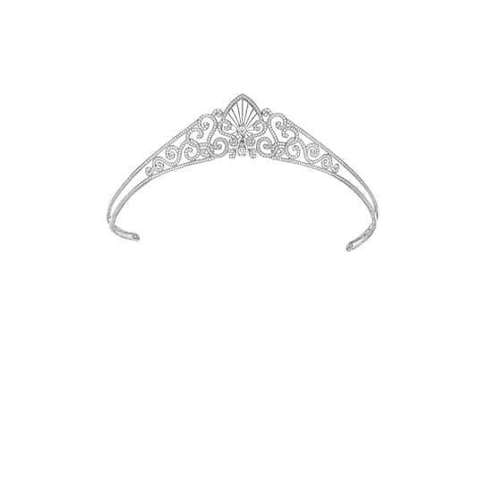 Тиара Princess, белое золото, бриллианты 