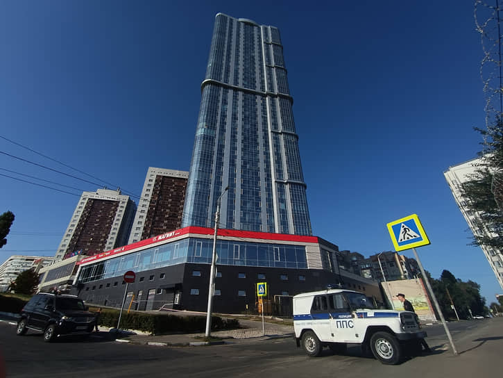 Небоскреб Волга-Sky в Саратове после атаки украинских БПЛА