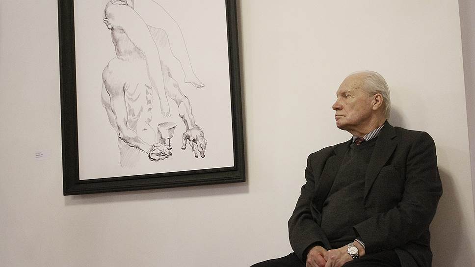 Сам Александр Бурганов на выставке в музее имени Крамского  