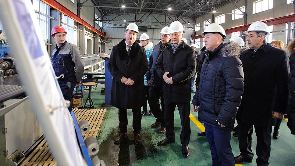 2018. Врио губернатора Воронежской области Александр Гусев на производственной площадке ООО «Борисоглебское машиностроение» в селе Пески, Поворинского района