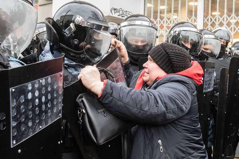 Митинг в поддержку политика Алексея Навального в Воронеже. 