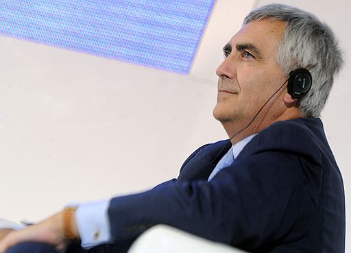 Президент и главный исполнительный директор Siemens AG Петер Лешер после подписания соглашения о создании научно-исследовательского центра Siemens в Сколково 