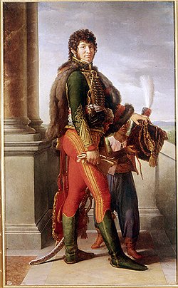 В истории Reine de Naples отразились судьбы трех замечательных персонажей XIX века — французского генерала и короля Неаполя Иоахима Мюрата (на изображении), его жены, урожденной Каролины-Аннонсиады Бонапарт, давшей имя часам, и великого часовщика Абрахама-Луи Бреге 