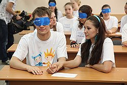 На "Экзамене вслепую" студенты узнали, что значит жить с инвалидностью