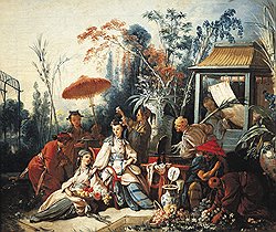 Франсуа Буше, "Китайский сад", 1740