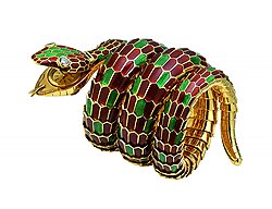 "Змеиные" часы Bvlgari, сделанные в конце 1950-х