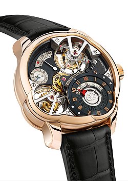 Greubel Forsey Invention Piece 2, лауреат в категории "Часы с усложнениями", представляют фирменный технический почерк мануфактуры Робера Гребеля и Стивена Форсея  